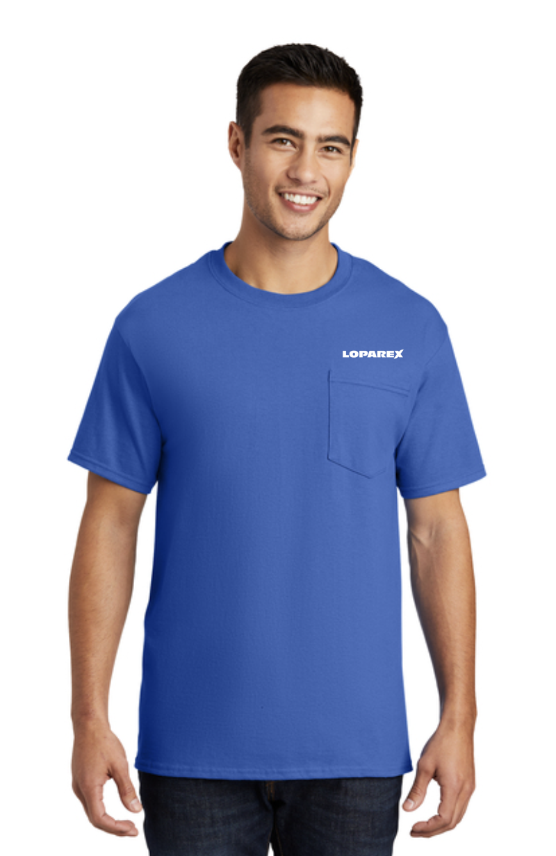 Mens 100% Cotton Pocket Tee