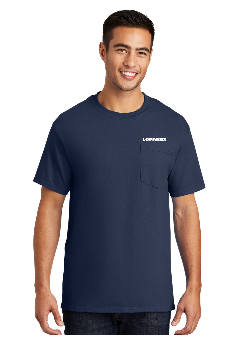 Mens 100% Cotton Pocket Tee