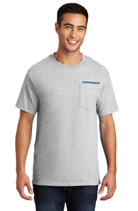 Mens 100% Cotton Pocket Tee
