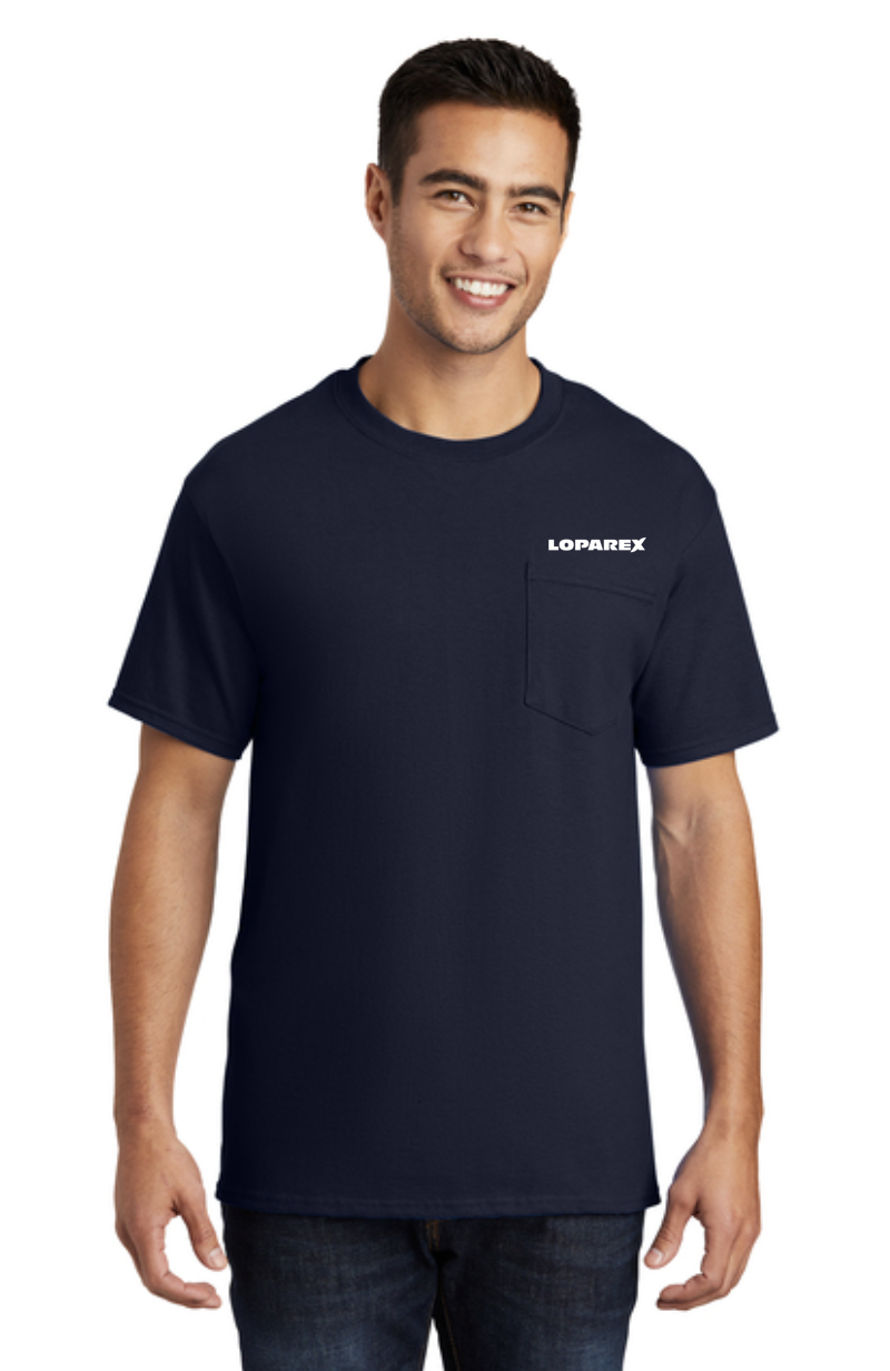 Mens 100% Cotton Pocket Tee