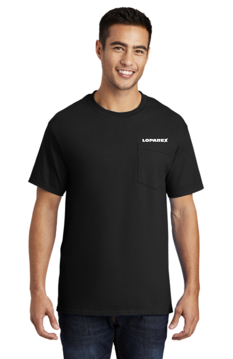 Mens 100% Cotton Pocket Tee