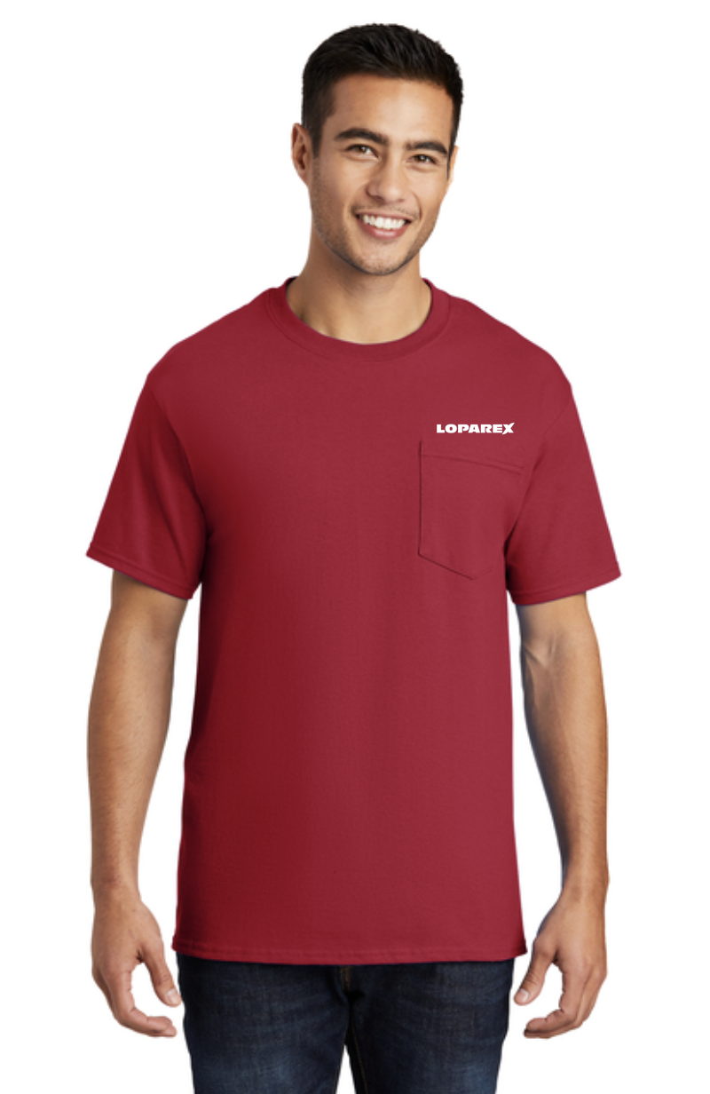 Mens 100% Cotton Pocket Tee